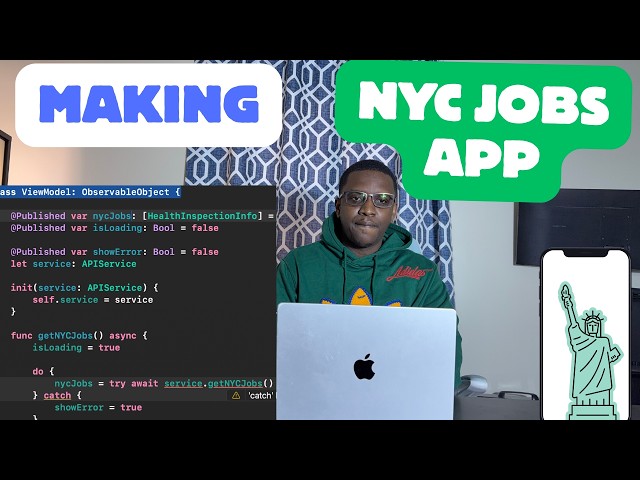 Making NYC Jobs app using Claude AI + Open Data + Xcode