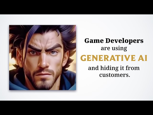 Game developers are using generative AI and hiding it from customers