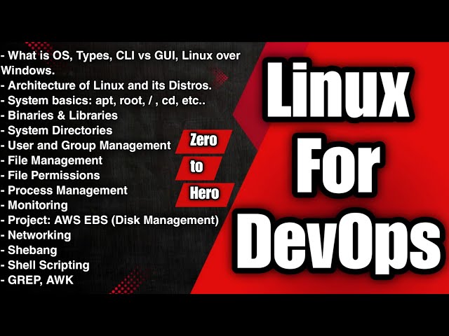 Linux for DevOps Full Course | Commands and AWS Project