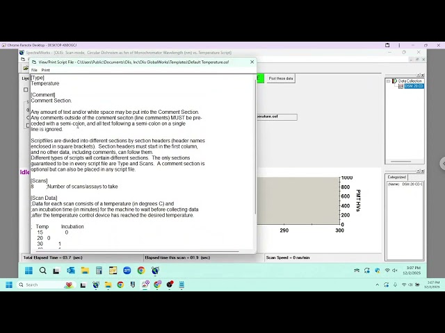 How to setup a temperature dependent scan in OLIS SpectralWorks