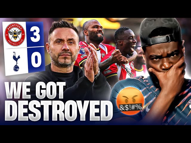 WE GOT DESTROYED 😡 Brentford 3-0 Tottenham EXPRESSIONS RANT