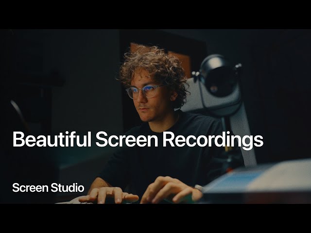 Beautiful Screen Recording in Minutes | Screen Studio