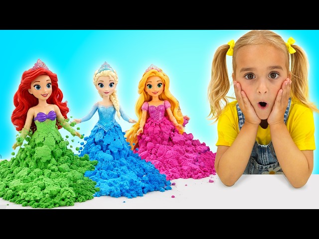 Alice Trades Real Things for Kinetic Sand! Fun Stories for Kids