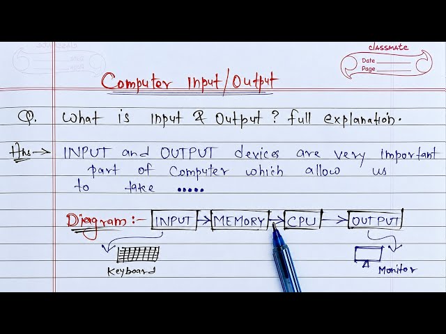 Computer Class Day #4 | Computer Input/Output Devices & Data Flow 