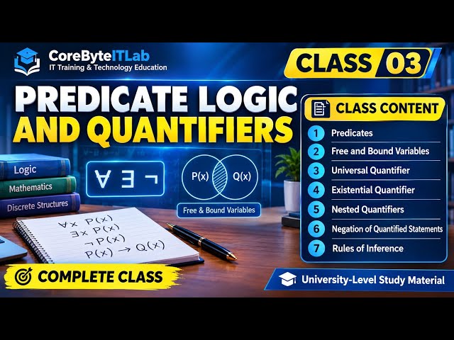7.3.0 NTA UGC NET Paper 2 CS Predicate Logic and Quantifiers | Complete Class 3 Syllabus | 