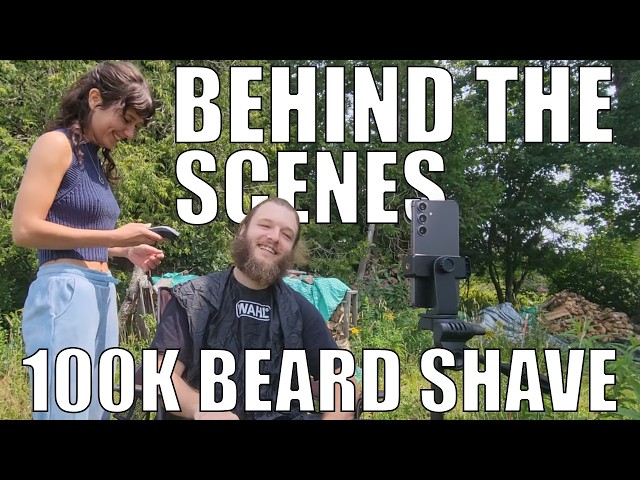 BEHIND THE LIVE Shaving my beard from 2024  - 100,000 subscribers shave!?