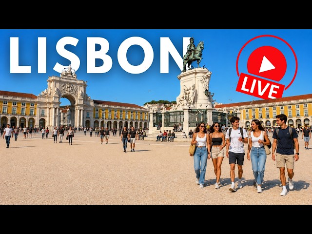 🔴 LISBON 🇵🇹 Live Walk | One of Europe’s Most Beautiful Cities