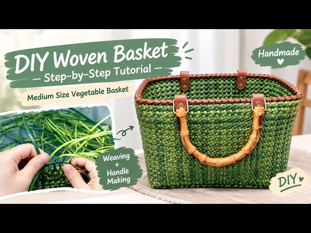 How to Weave a Medium Basket | DIY Rattan Basket Tutorial