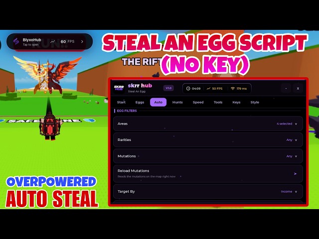 Steal An Egg Script - NO KEY | OP Instant Steal, Speed, Auto Steal, God Mode & More! 🧪