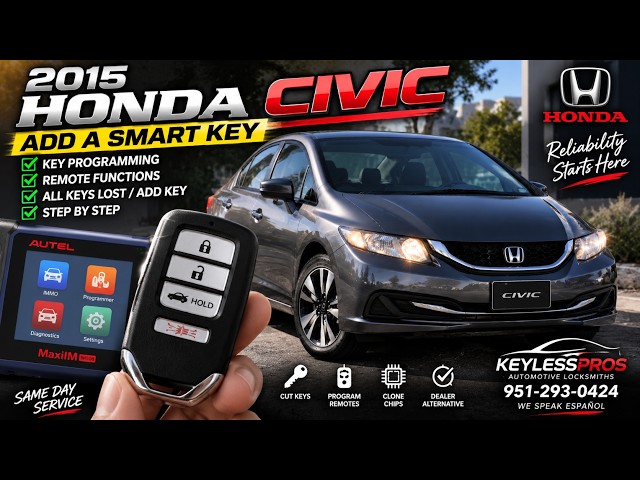 🔥 Honda Civic Smart Key Programming with Autel IM508 — Quick & Easy! 🔑🚗