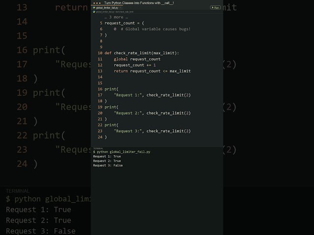 Turn Python Classes into Functions with call! #python #fastapi #softwareengineer #coding