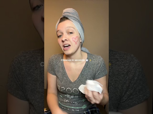 Face paint but EASY CLEAN UP!! Yes please!!