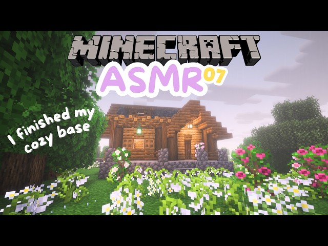 Minecraft ASMR | Finishing my base build!