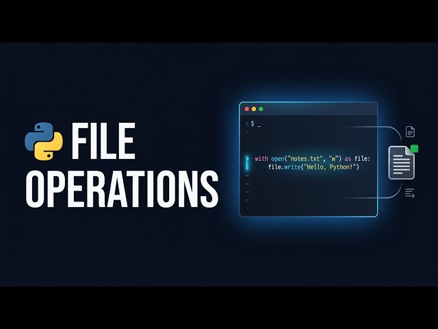 94 🐍  Python File Operations | Read, Write, Append & Manage Files