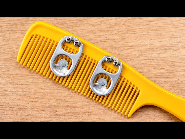 Why Didn’t I Know This! Put tin can lids in a Hair Comb and You'll Be AMAZED!!