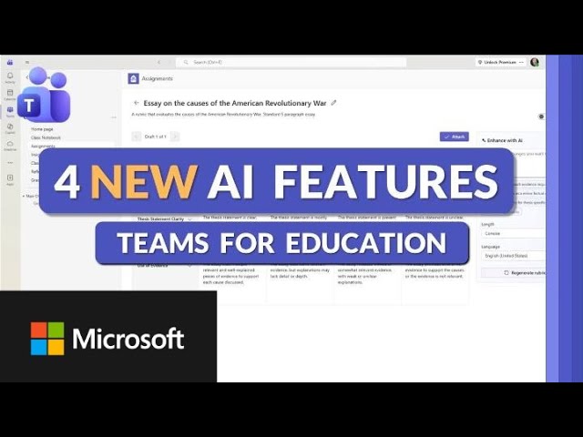 4 New AI-powered Features in Microsoft Teams for Education