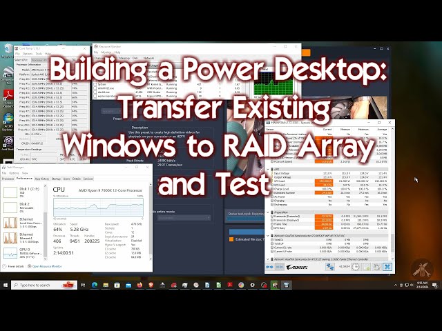 Transferring Existing Windows / Install RAID Array to New Desktop Computer / Motherboard