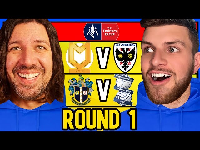 FA CUP ROUND 1 PREDICTIONS