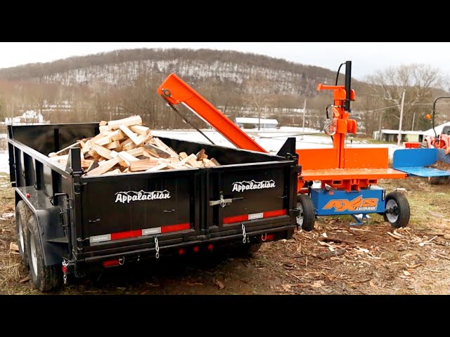 Eastonmade Axis Loading a 7x14 Dump Trailer