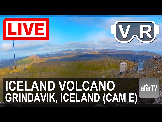 🔴 LIVE 4K VR180° Stand in Iceland’s Active Volcanic Landscape