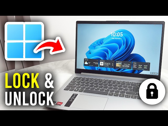 How To Lock & Unlock Screen On Laptop or PC - Tutorial
