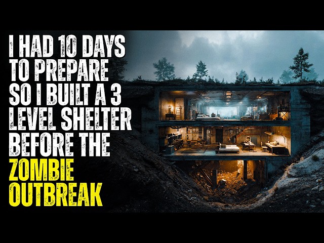 I Knew the Zombie Outbreak Would Reach Us in 10 Days So I Built a 3 Level Shelter No One Could Find