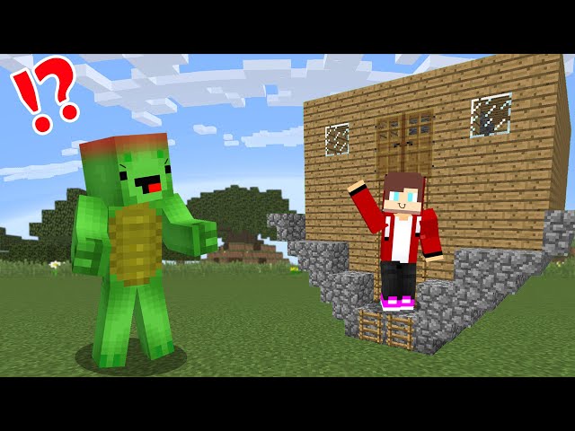 Mikey built UPSIDE-DOWN HOUSE!