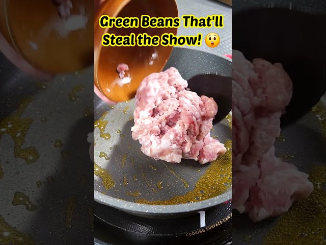 Quick, Crispy, Delicious Green Beans in Minutes!  😲  #shortsvideo #shortviral #greenbeansrecipe