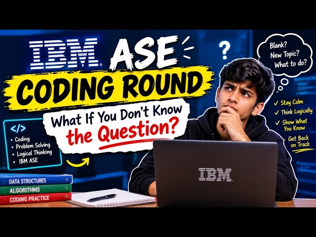 IBM ASE Offline Coding Round 🔥 | What If You Don’t Know the Question?  