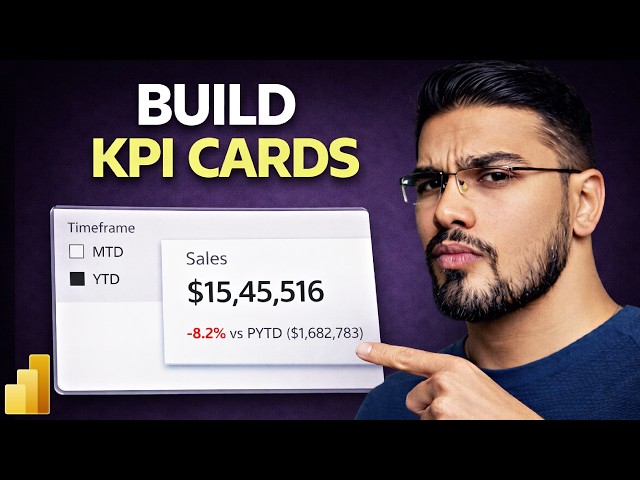 Create KPI Card in Power BI (Like a Pro) | Dynamic KPI Card with MTD vs YTD