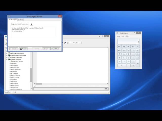 Macro Scheduler's Find Object Wizard