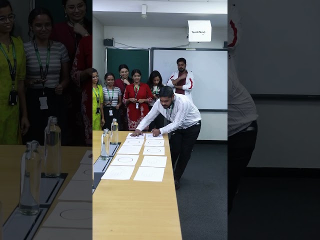 That moment when everyone gets the hand game right in one go!
