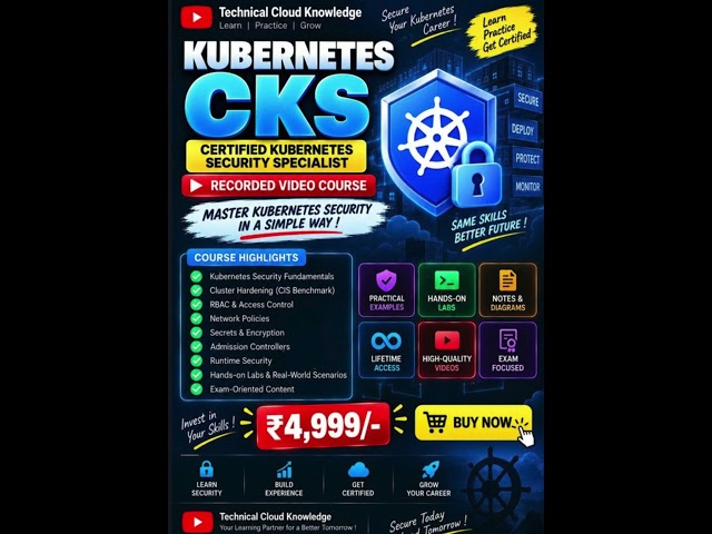 K8s CKS Course in Hindi 🔥 Master Kubernetes Security | Hands-On Labs + Certification Preparation