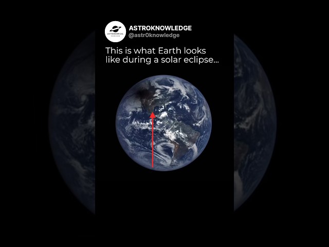 A Solar Eclipse Seen From SPACE…
