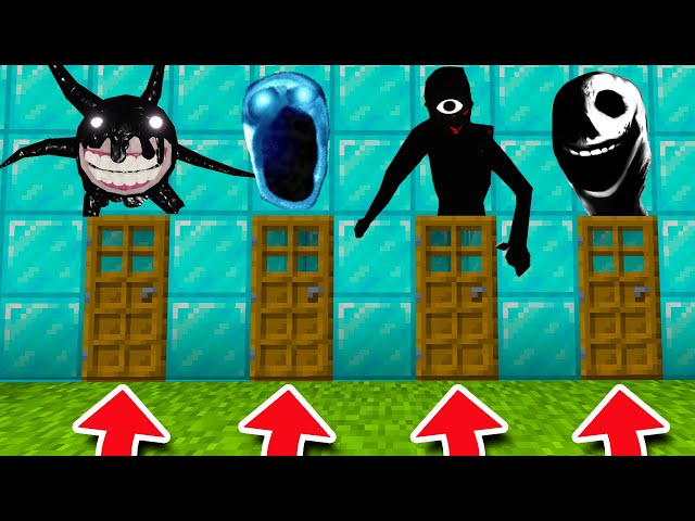 Minecraft PE : DO NOT CHOOSE THE WRONG ROBLOX DOORS! (Screech, Depth, Seek & Jack)