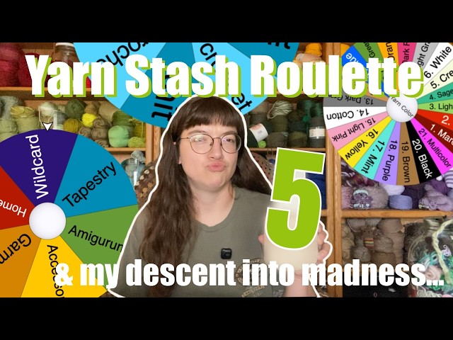 I will not let stash busting defeat me! 🤡 Shelf 7 out of 21 Yarn Stash Roulette!