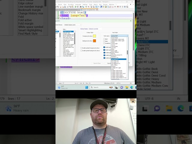 How to Change the Font on Notepad++ #notepadplus #notepadtricks