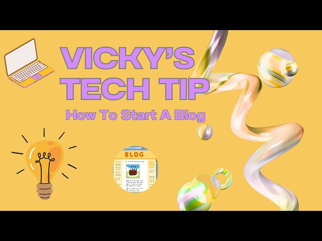 Vicky's Tech Tip: How To Create A Blog #blogging #bloggingtips #techtips