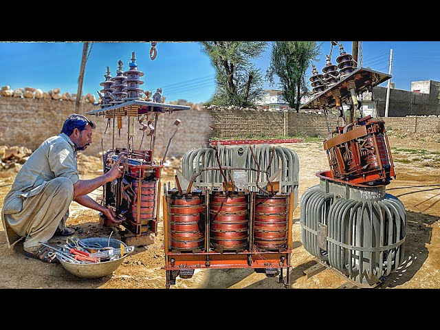 How to Rebuild Transformer | Process of Repairing Transformer | Electricity Transformer Repairing |