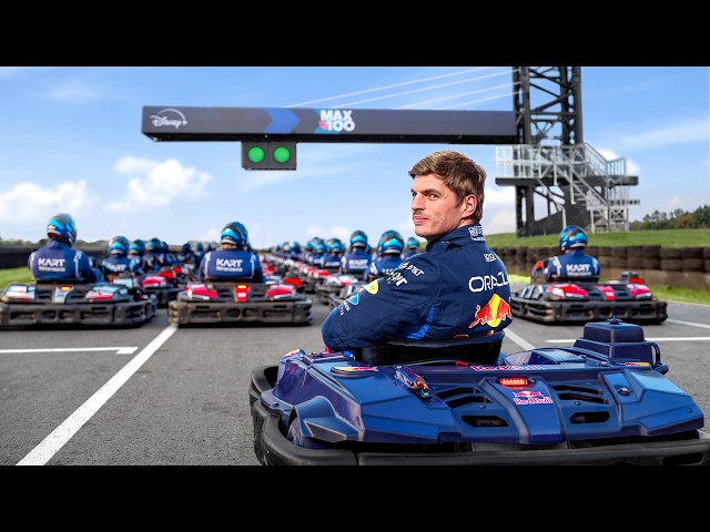 Max Verstappen Vs 100 Amateur Kart Racers