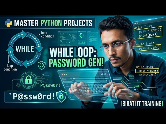 Build a Password Login Screen in Python! (While Loop Logic Explained)