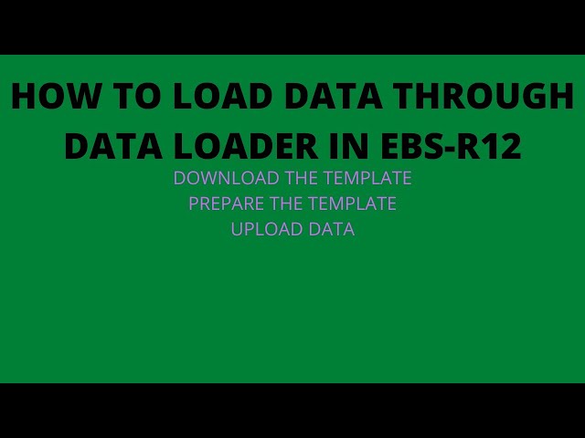 How to load data in oracle EBS  with Data Loader tool|Oracle Finance|Chart of Account in GL
