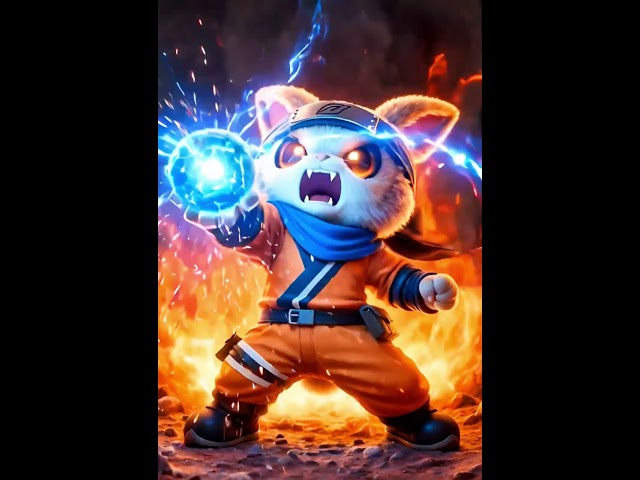 Labubu Fox Mode Transformation! #Naruto #Labubu #AnimeEdit#NinjaMode #Kurama#Rasengan #YouTubeShorts