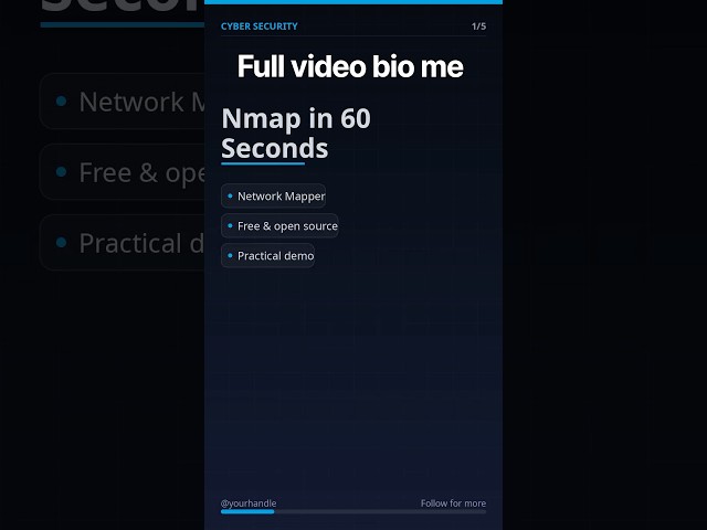 Nmap Tutorial full video bio me ha