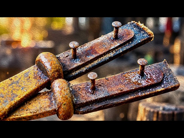 Don't Throw Away Old Scissors! Turning Scrap Metal into a Masterpiece (Satisfying Restoration)