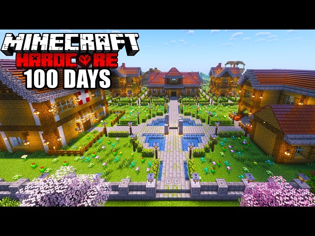 I Survived 100 days Building a Colony in Minecraft Hardcore!!
