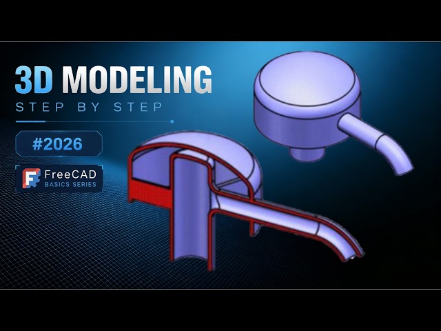 FreeCAD 1.1.3 Tutorial for beginners,basic model exercise-159