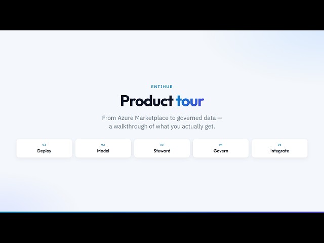 EntiHub Product Tour - MDM on Azure, live in minutes