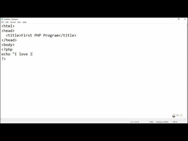 How to run first PHP program in XAMPP Server