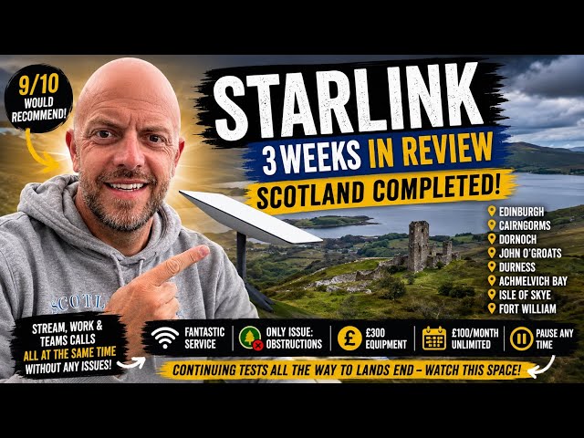 Starlink Roam Review After 3 Weeks in Scotland | Is It Worth £100/Month?